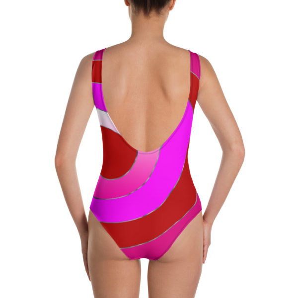 hot pink one piece swimsuit