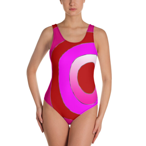 hot pink one piece swimsuit