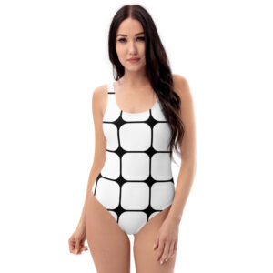 Women's White One Piece Swimsuit