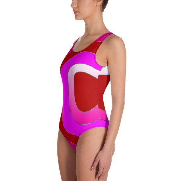 hot pink one piece swimsuit