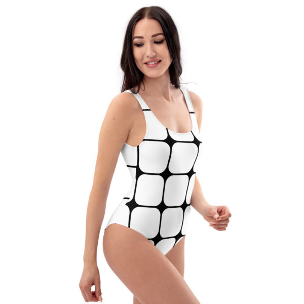 Women's White One Piece Swimsuit
