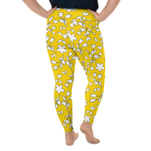 yellow leggings plus size