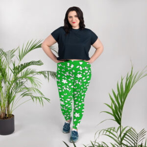 green floral leggings