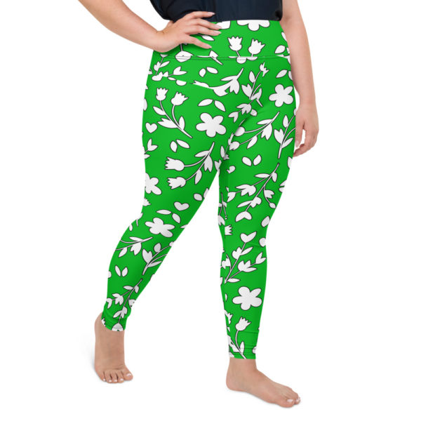 green floral leggings