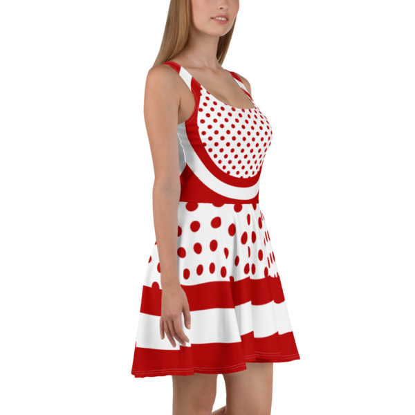 Red Polka Dot Skater Dress