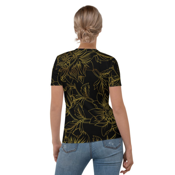 black and gold top womens