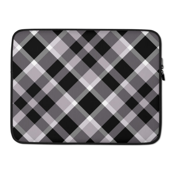 plaid laptop sleeve