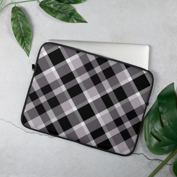 plaid laptop sleeve