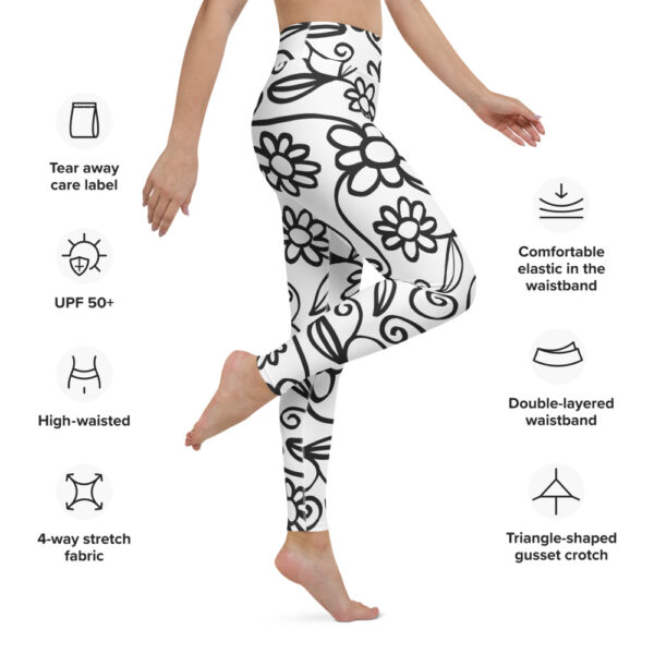 white floral leggings