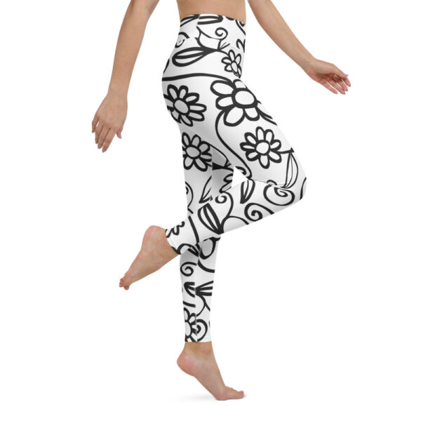 white floral leggings