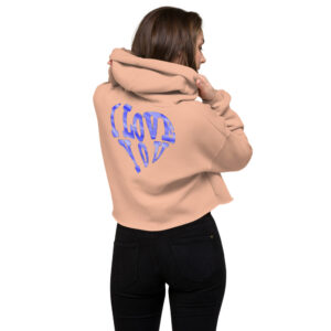 pink cropped hoodie