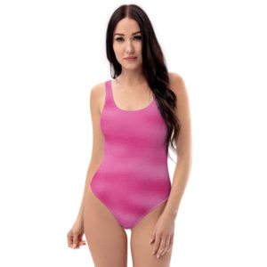 pink metallic swimsuit