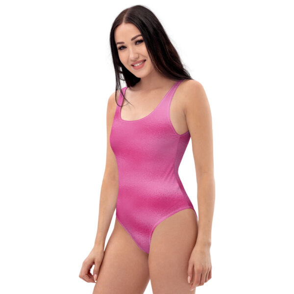 pink metallic swimsuit