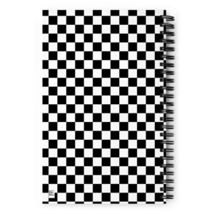 checkered notebook