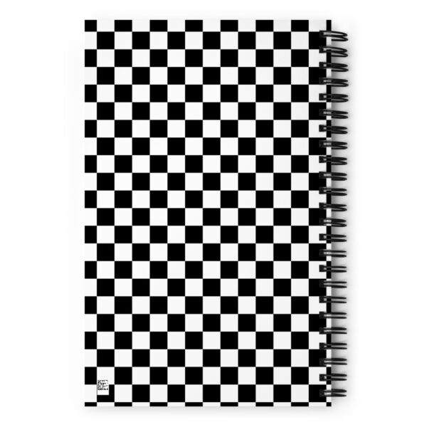 checkered notebook