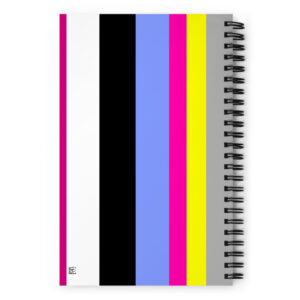 striped notebook