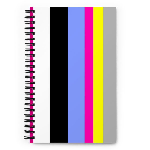 striped notebook