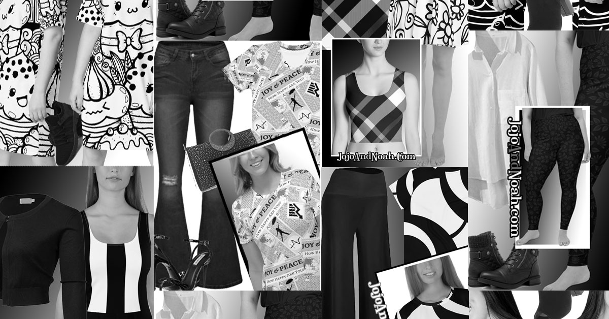 black and white outfits for ladies