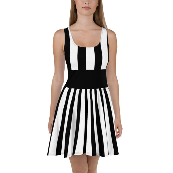 Black And White Skater Dress