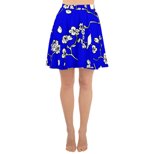 Royal Blue Skater Skirt