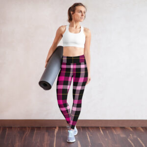 Pink Plaid Leggings