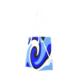 blue tote bag