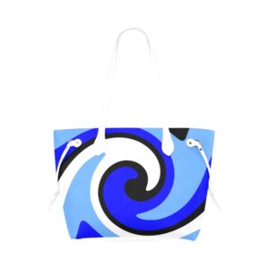 blue tote bag