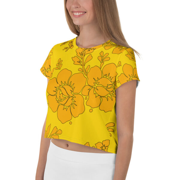 yellow crop top