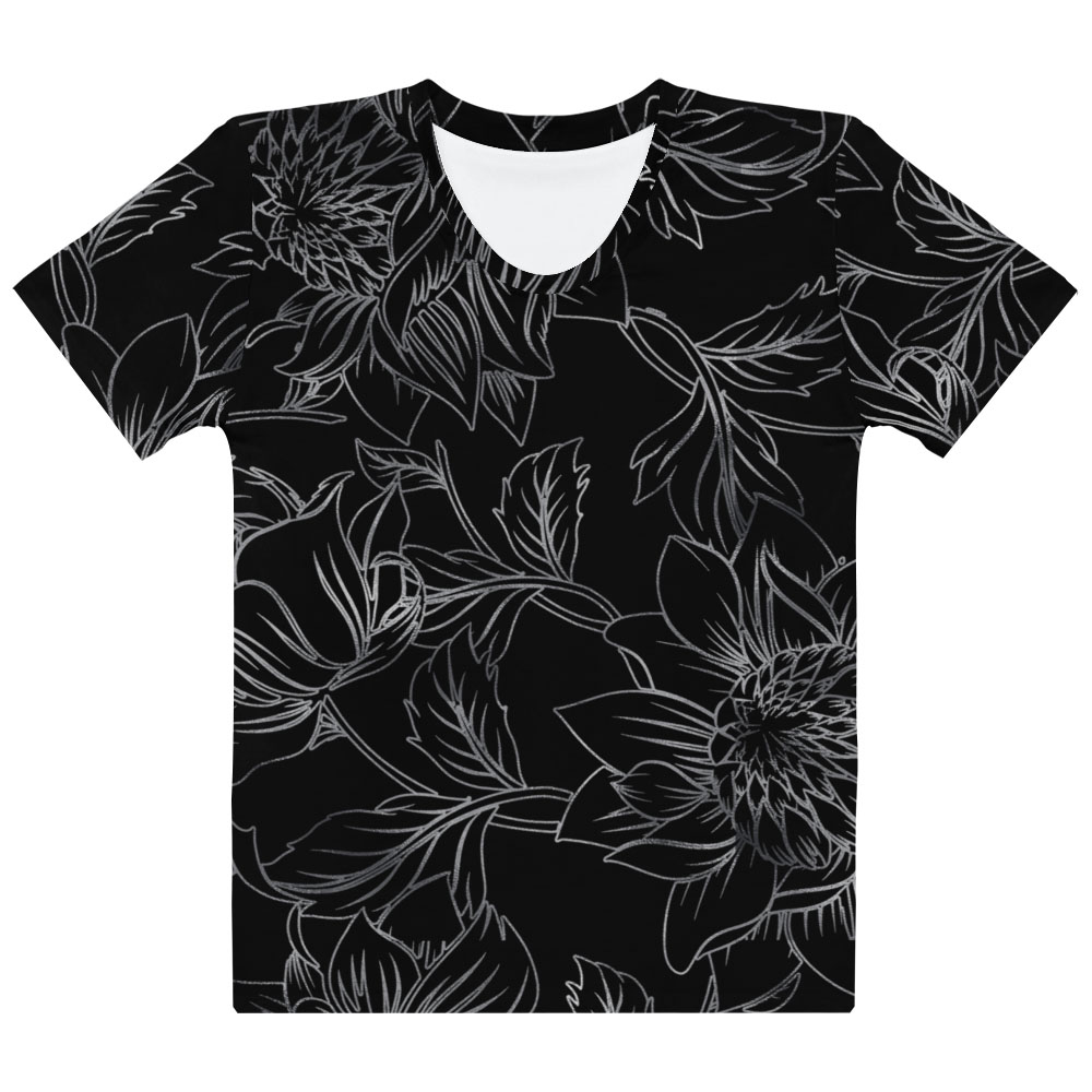 CasualWorkOutfitIdeas ClothingItems FloralBlackTshirt