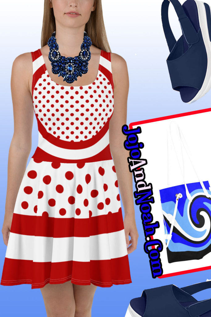 RedWhiteAndBlueApparel SkaterDress