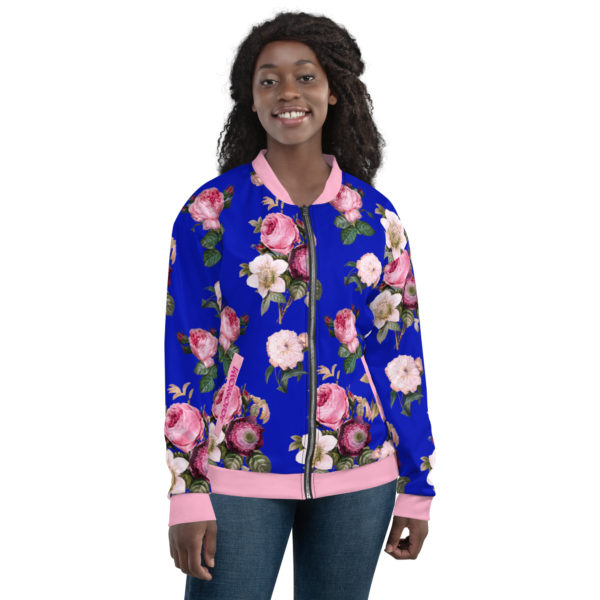 floral bomber jacket