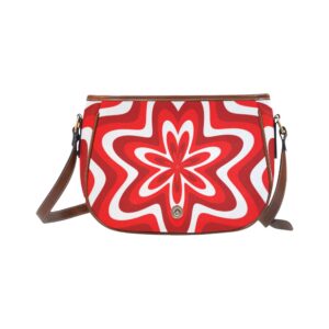 red saddle bag