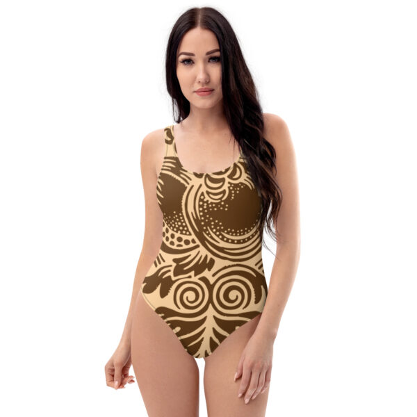 Brown Swimsuit One Piece