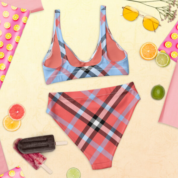 plaid swimsuit two piece