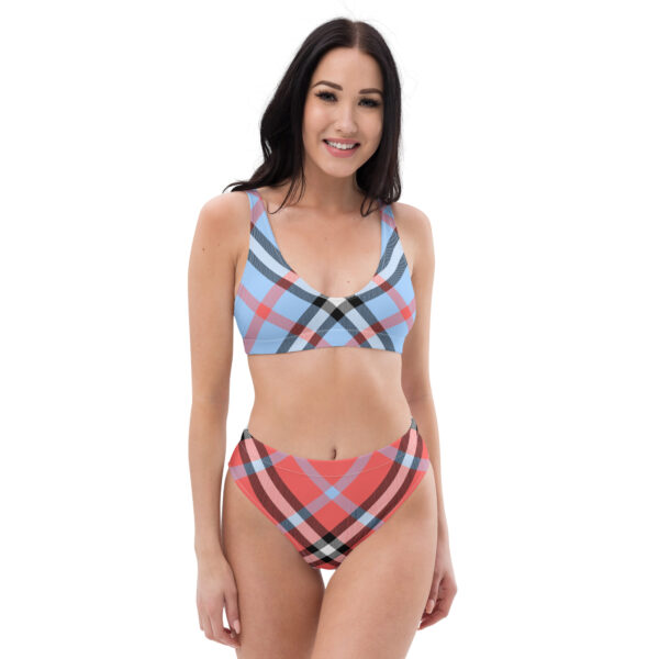 plaid swimsuit two piece