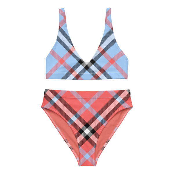 plaid swimsuit two piece