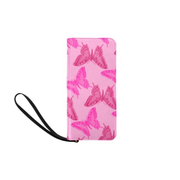 pink wristlet wallet