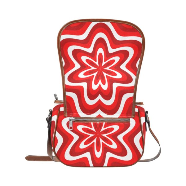 red saddle bag