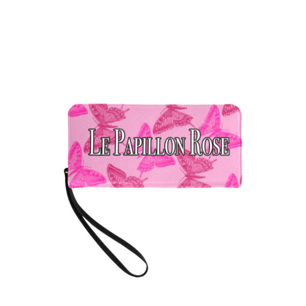 pink wristlet wallet