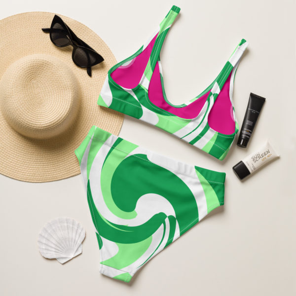 green high waisted bikini