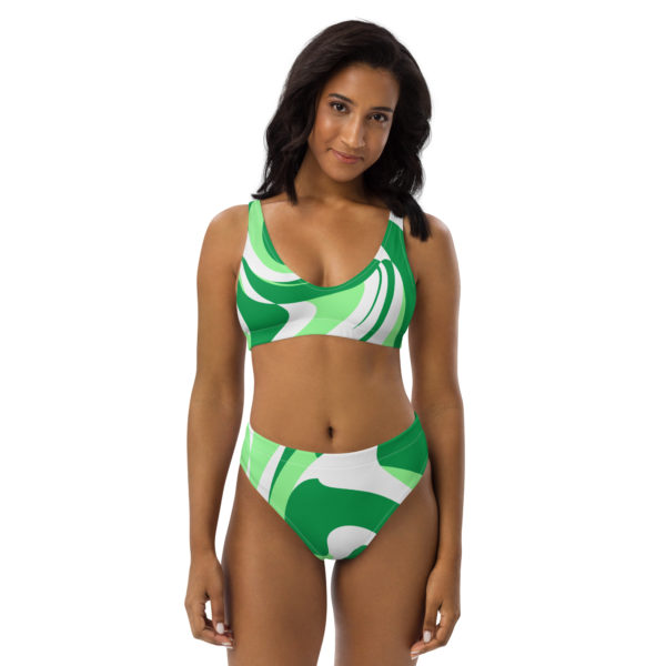 green high waisted bikini