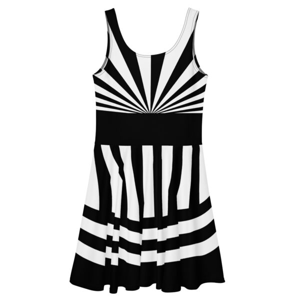 black and white dress