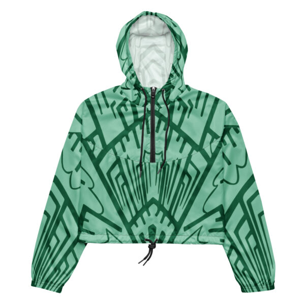 green windbreaker