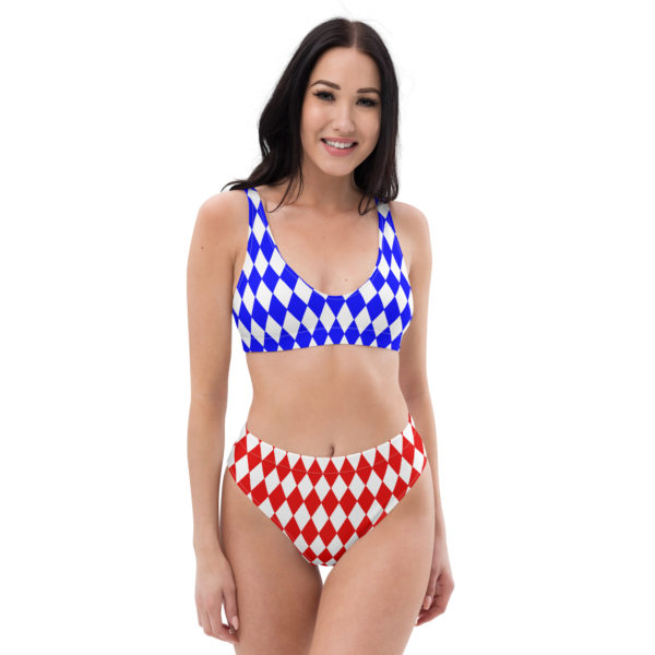 high waisted two piece swimsuit