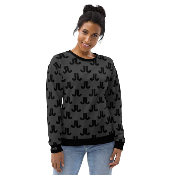 black graphic sweatshirt