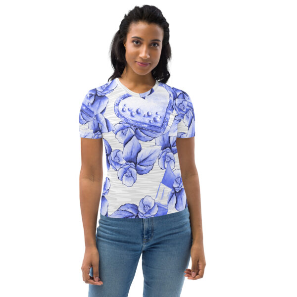 Blue Floral Shirt