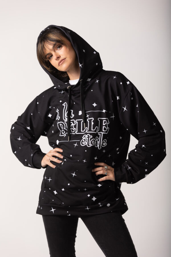 Super Hip Black Unisex Hoodie - Image 7