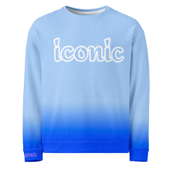 Cool Ombre Blue Sweatshirt - Image 4