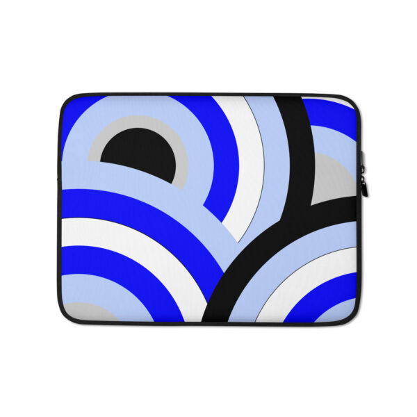 Fun & Fabulous Blue Laptop Sleeve - Image 4