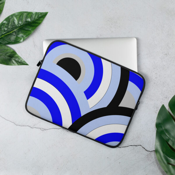 Fun & Fabulous Blue Laptop Sleeve - Image 5